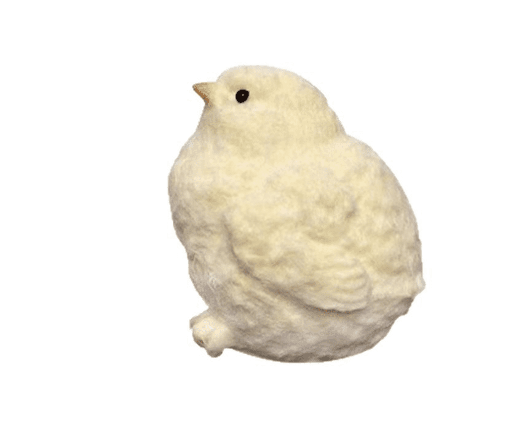 Flocked Chubby Chicken