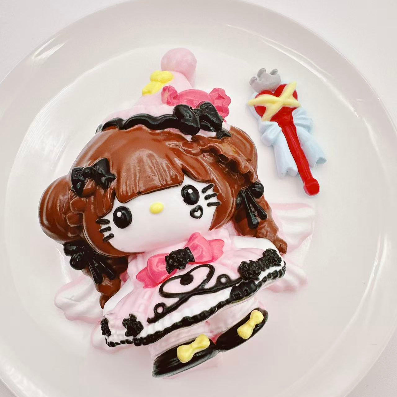 Gothic Lolita Kitty Taba Squishy(With Magic Wand )