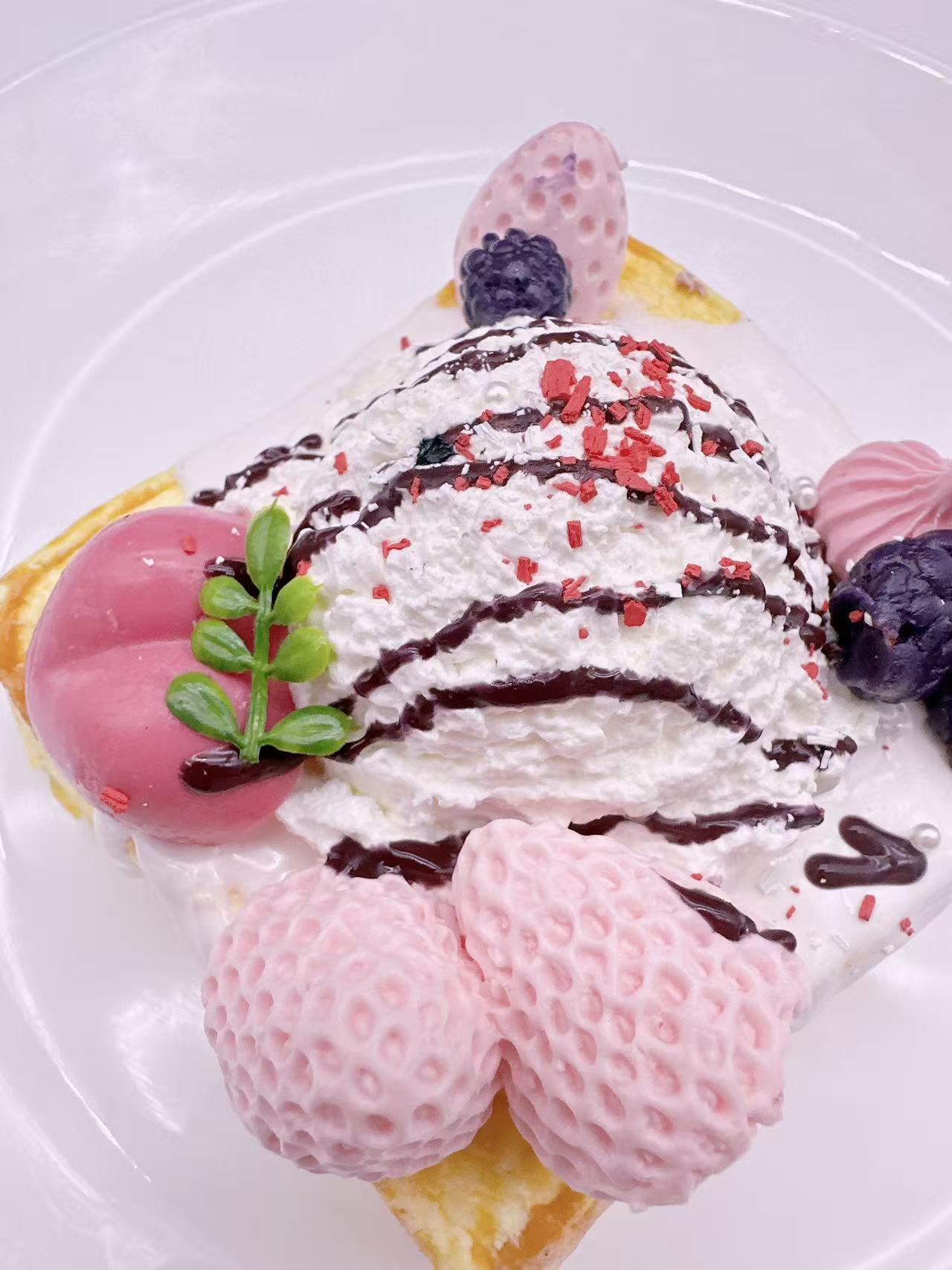 Berry Cream Toast Parfait Taba Squishy
