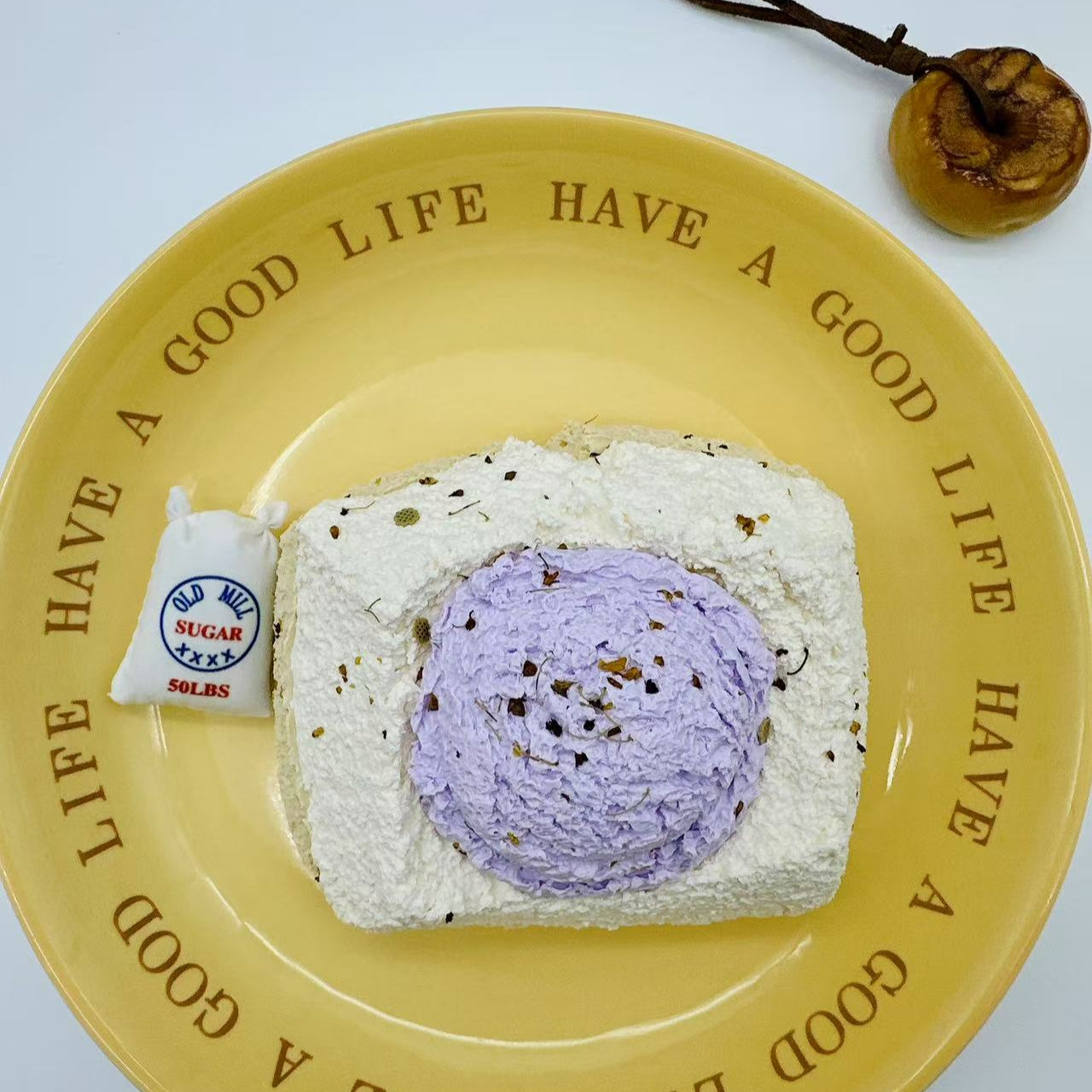 2Layer Taro Toast Taba Squishy