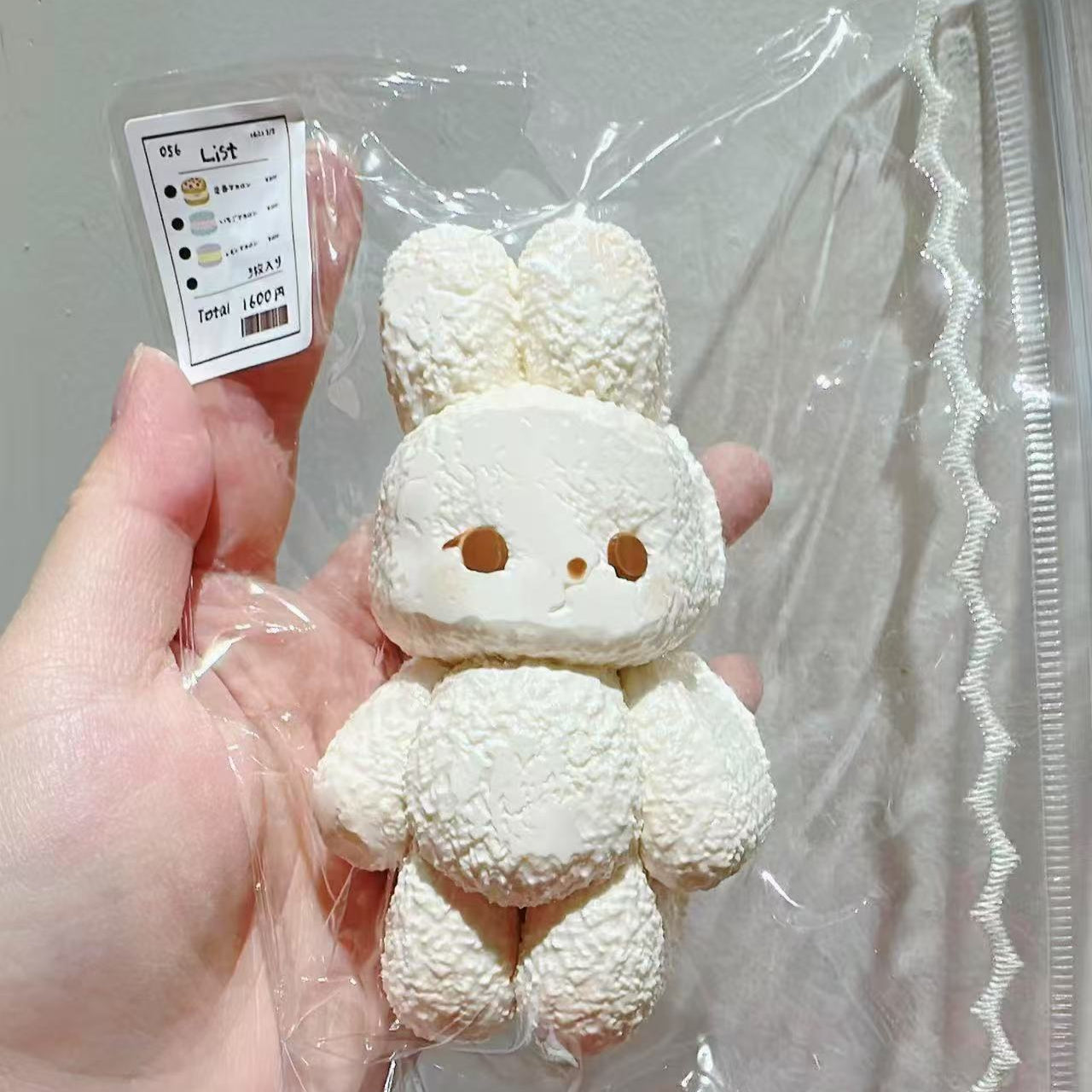 Cute Bunny Taba Squishy ( with Mini Bow Squishy)