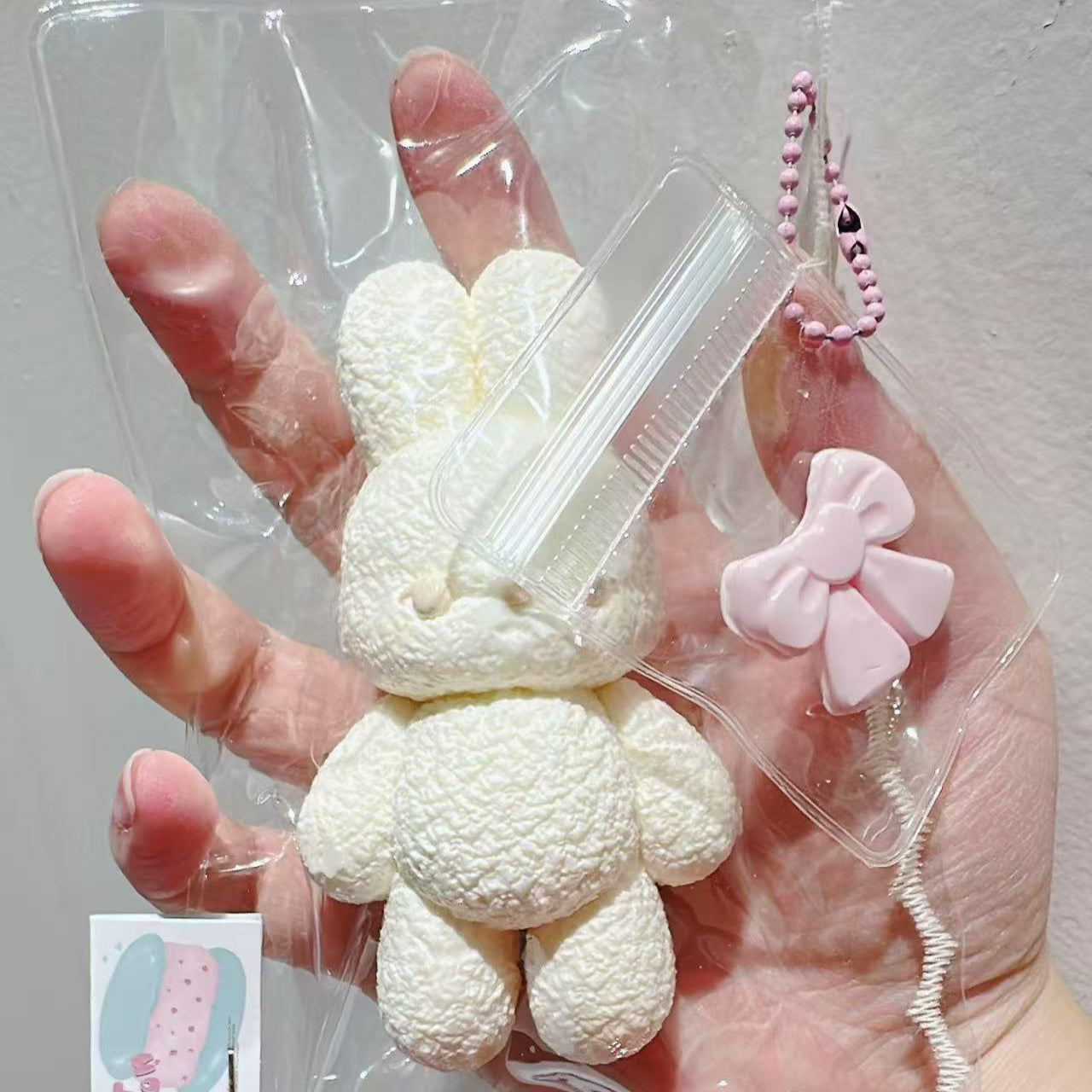 Cute Bunny Taba Squishy ( with Mini Bow Squishy)