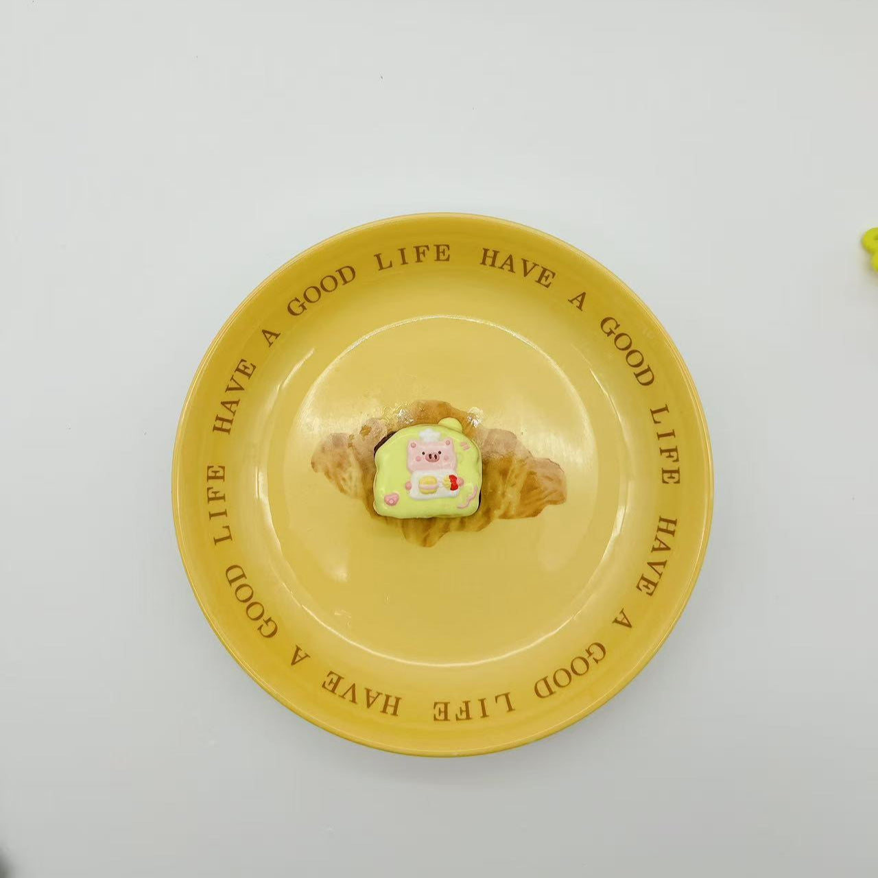 Hand Painted Toast Taba Squishy