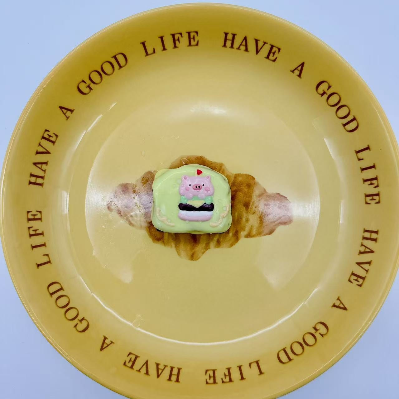 Hand Painted Toast Taba Squishy