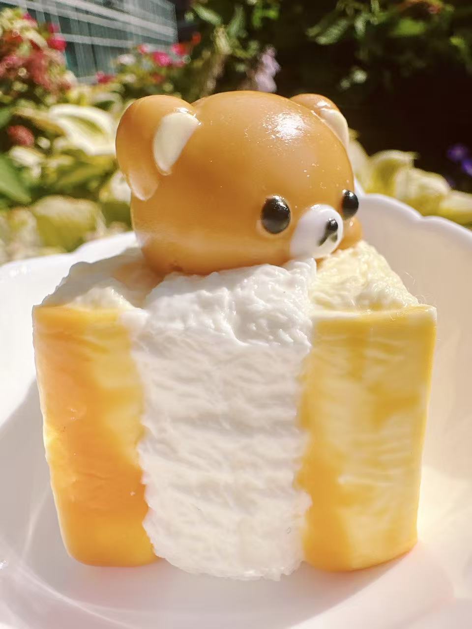 3 Layer Bear Toast Taba Squishy