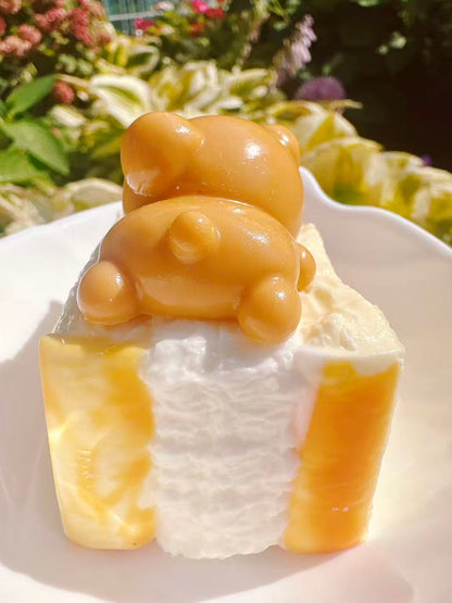 3 Layer Bear Toast Taba Squishy