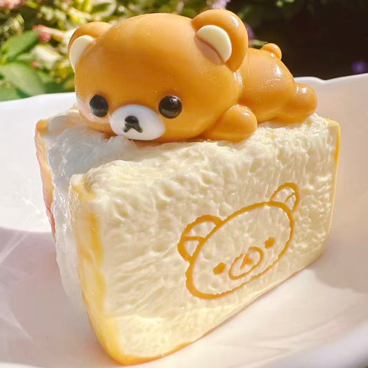 3 Layer Bear Toast Taba Squishy