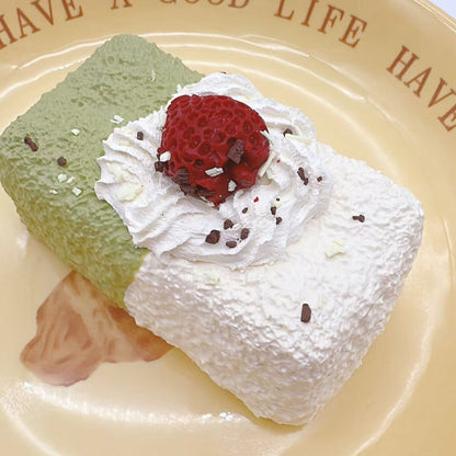 Strawberry Matcha Bar Taba Squishy