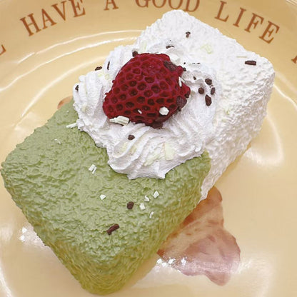 Strawberry Matcha Bar Taba Squishy