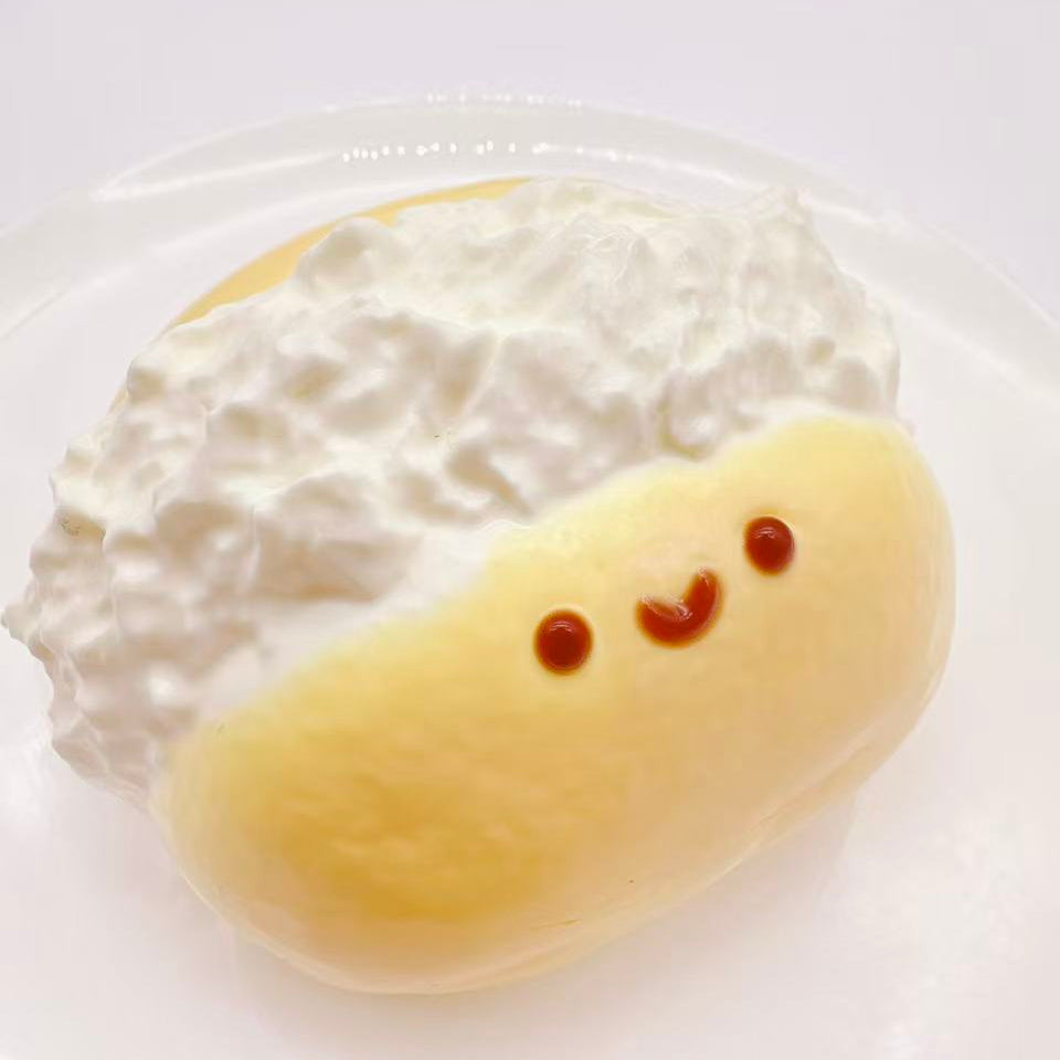 JC Cream Puff Bun Taba Squishy