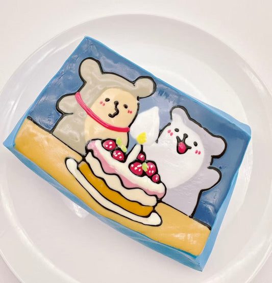 Hand Painted Maltese Birthday Taba Squishy