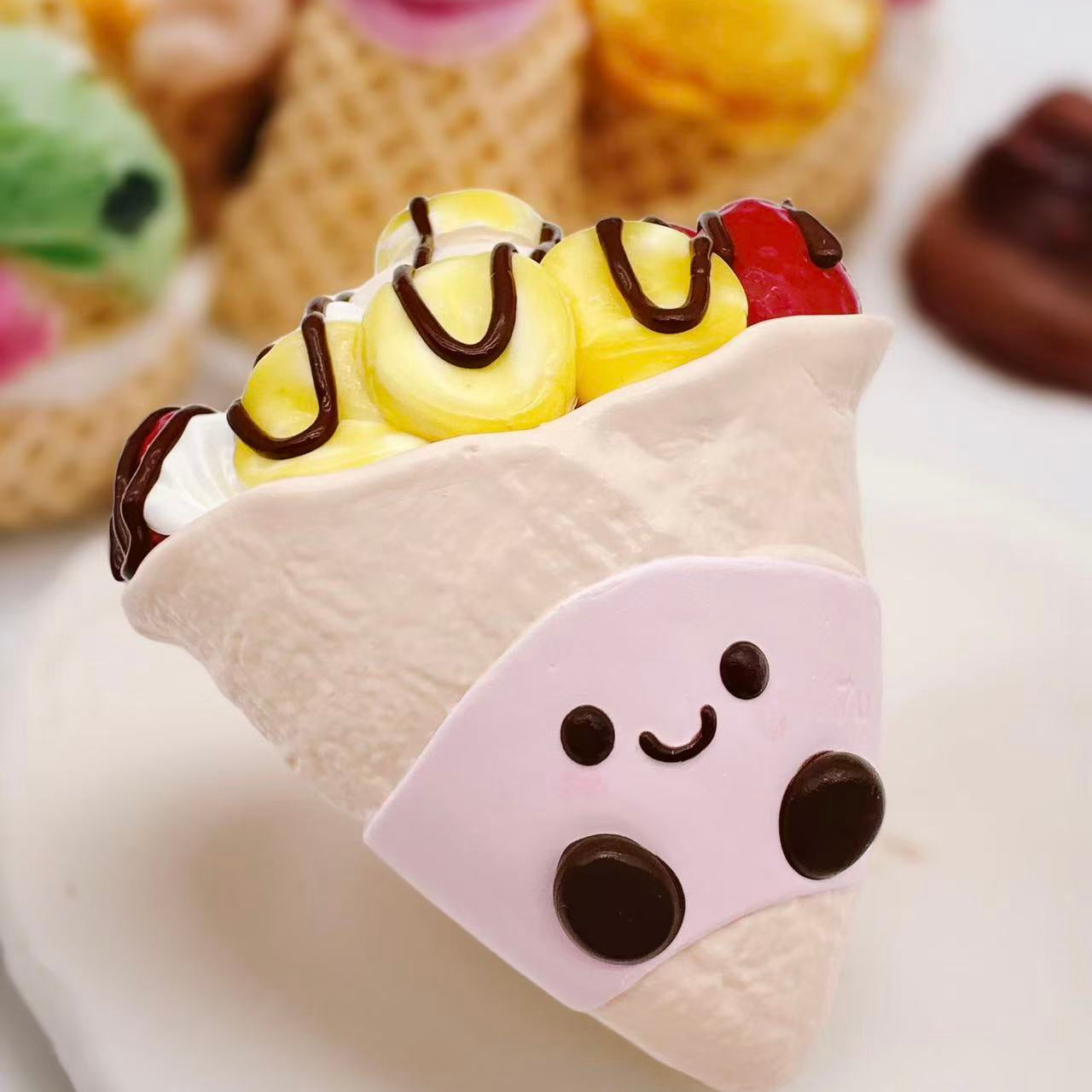 JC Banana Chantilly Baby Taba Squishy