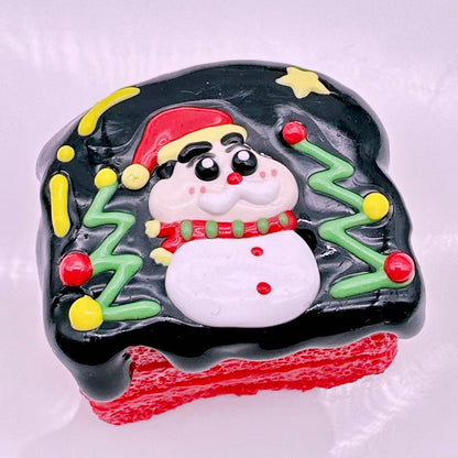 Hand Painted Shin Chan Toast Taba Squishy Series