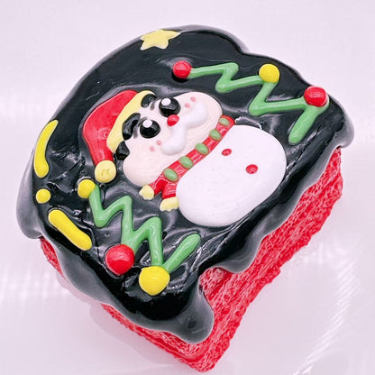 Hand Painted Shin Chan Toast Taba Squishy Series