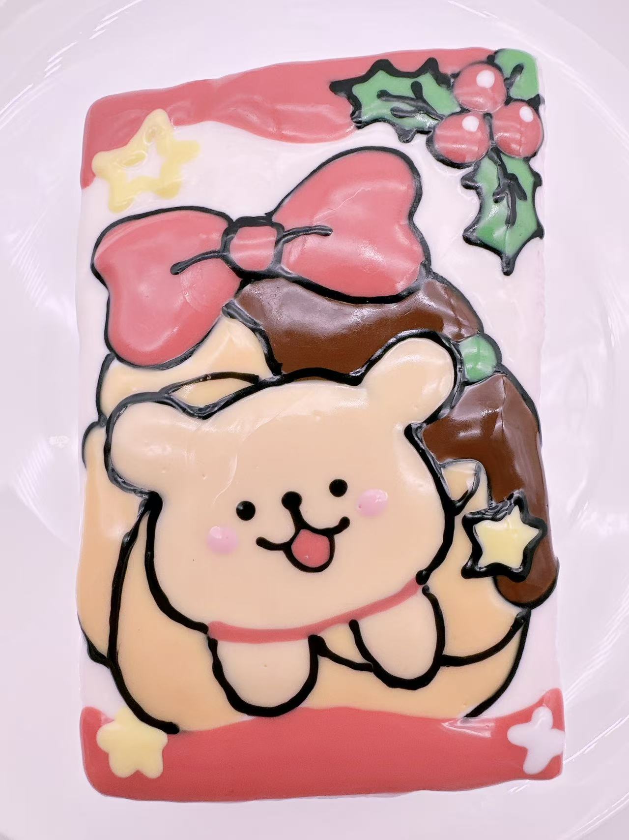 Hand Painted Jingle Bell Maltese Taba Squishy