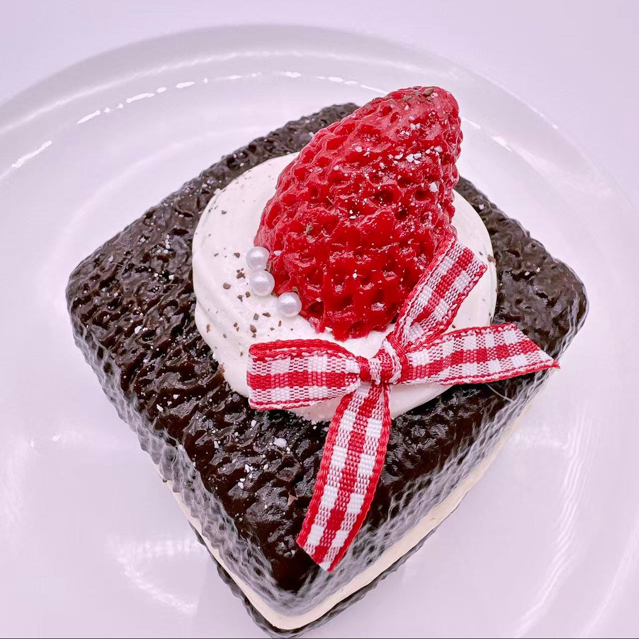 Strawberry Choco Cake Taba Squishy