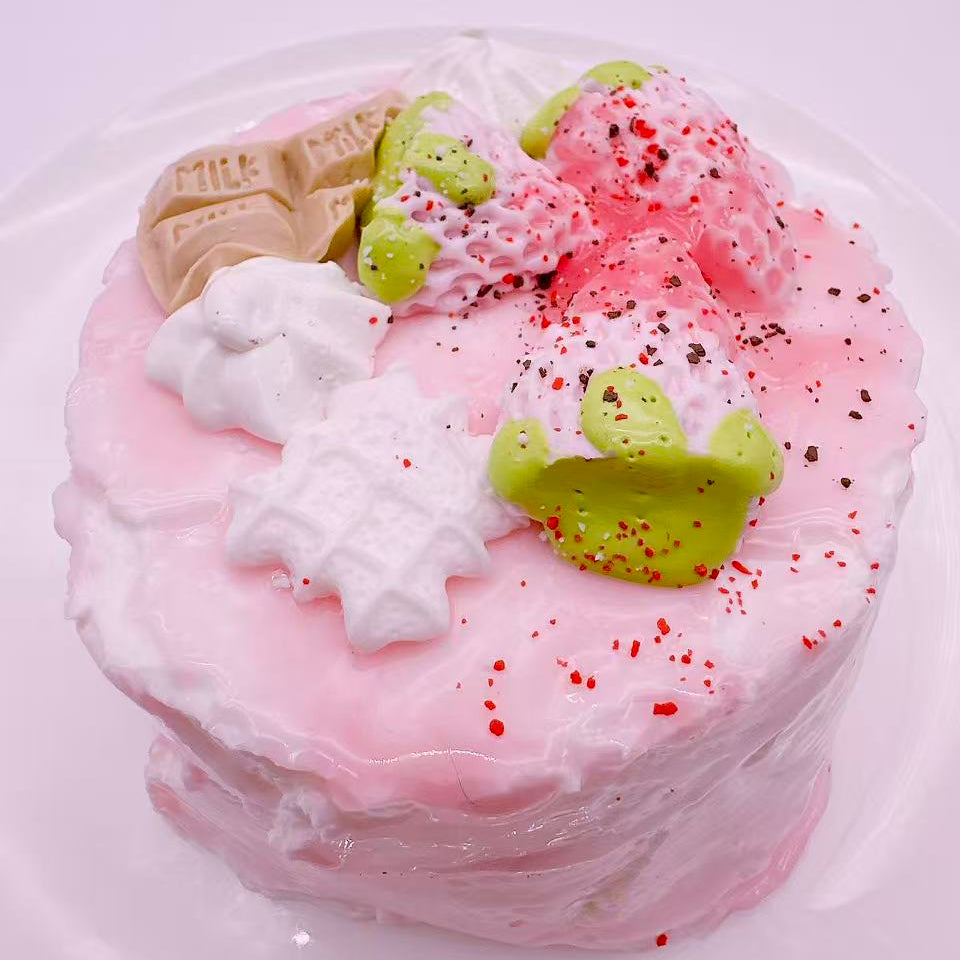 Strawberry Cloud Cake Taba Squishy