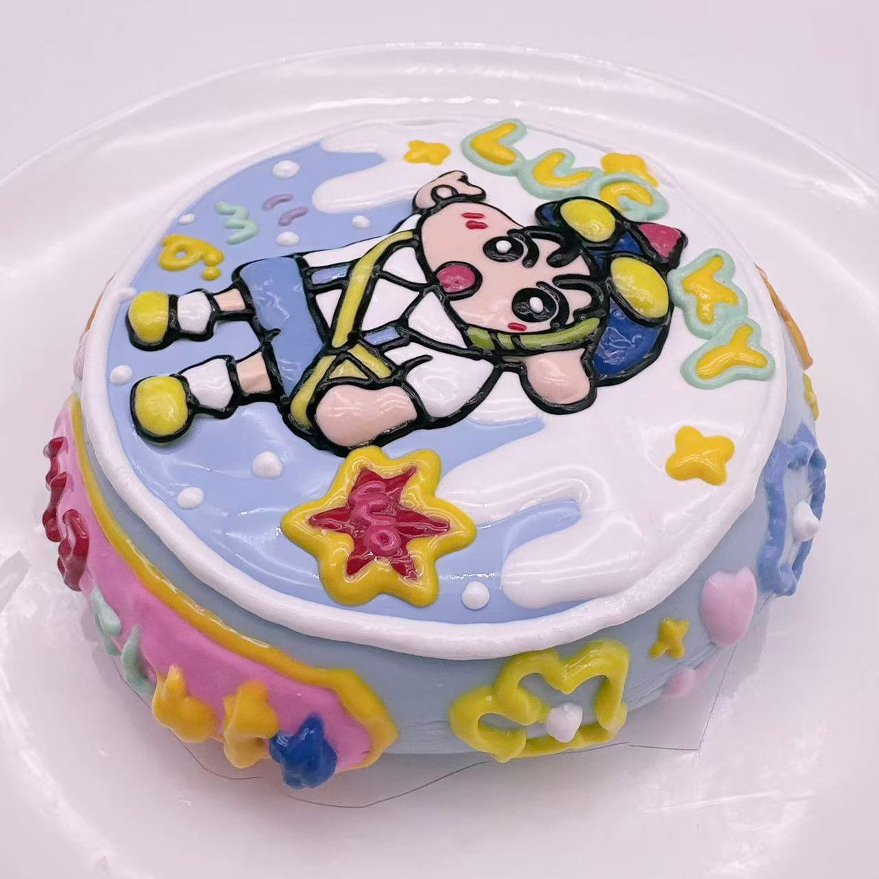 Hand Painted Shin Chan Cake Taba Squishy