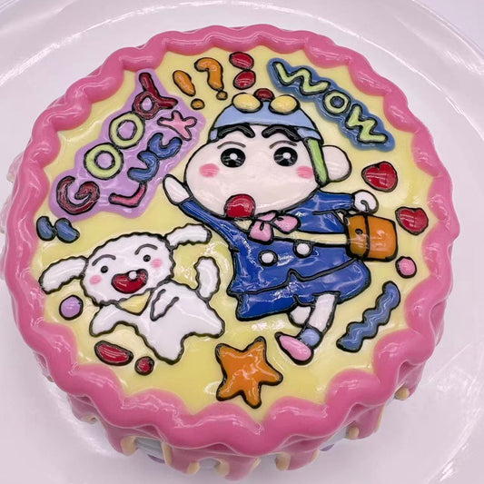 Hand Painted Shin Chan Cake Taba Squishy