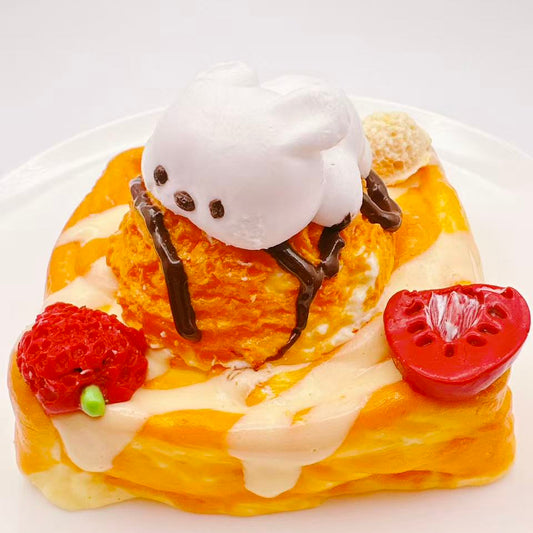 Frosty Bunny Sundae Toast Taba Squishy