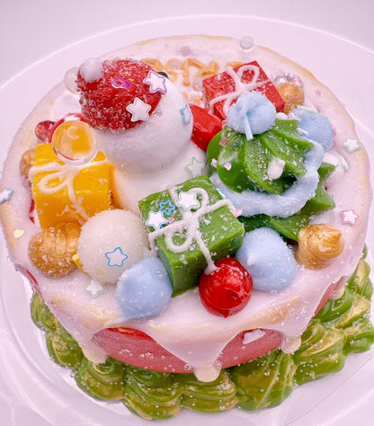 Merry Berry Snowman Christmas Deluxe Cake Taba Squishy