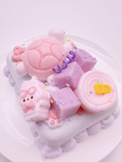 Turtle & Bunny Dream Cake Taba Squishy
