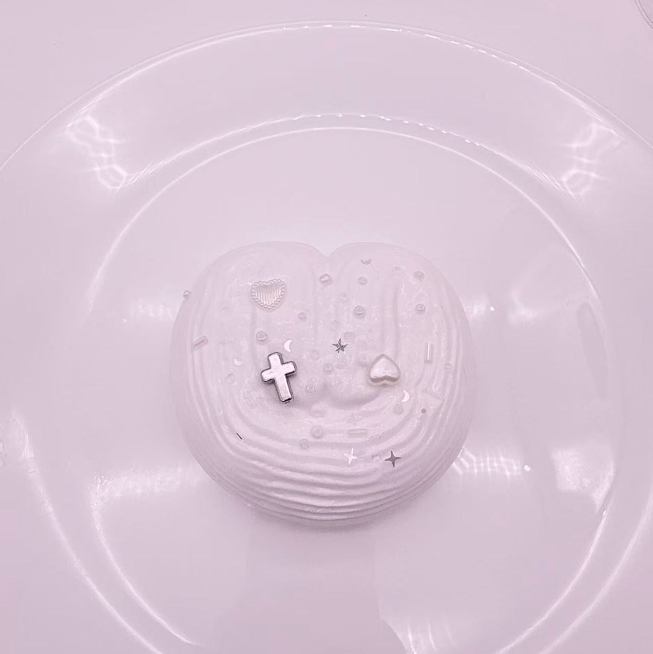 Aqua Heart Mousse Taba Squishy