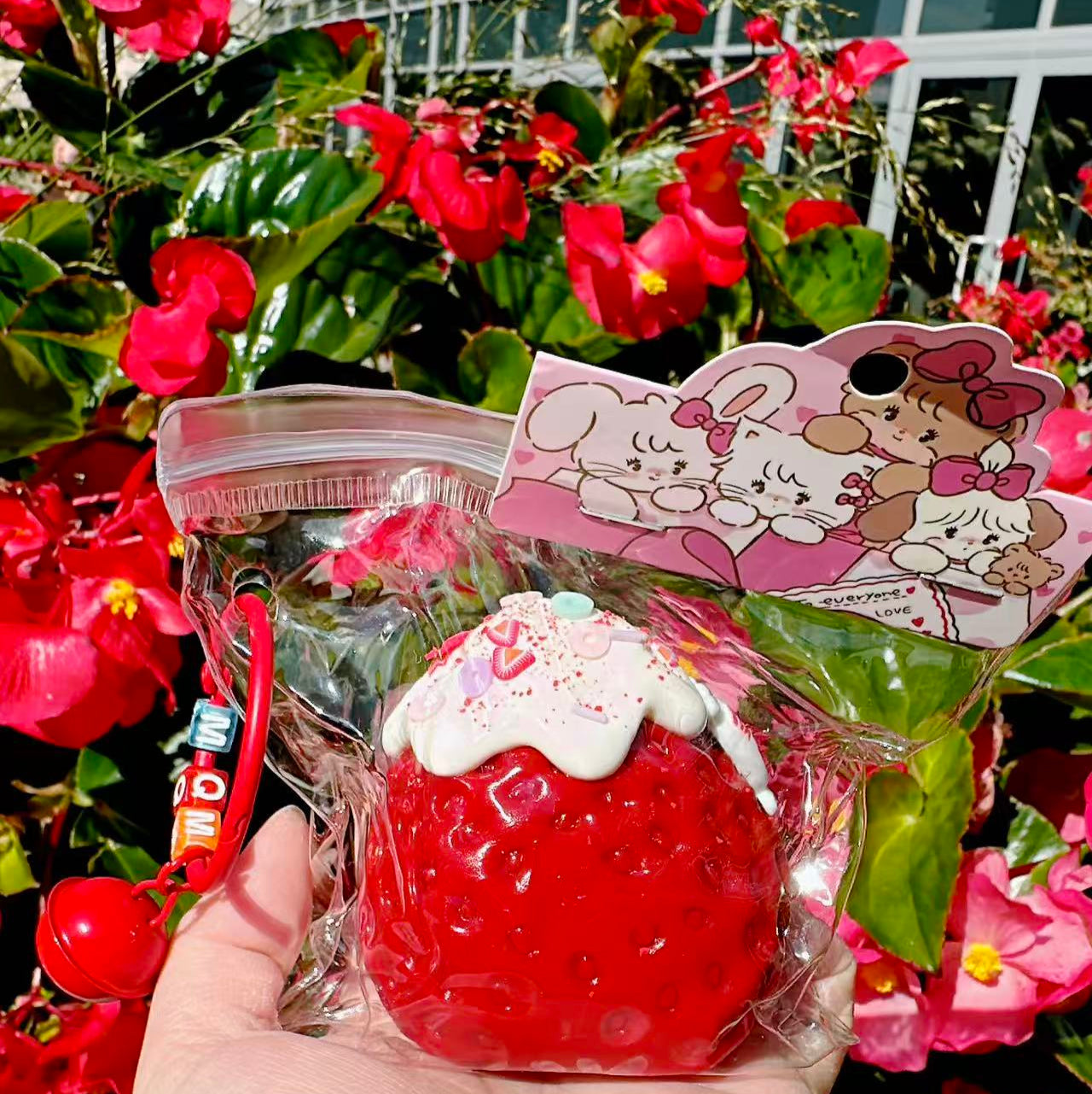 Jumbo Drizzle Strawberry Taba Squishy