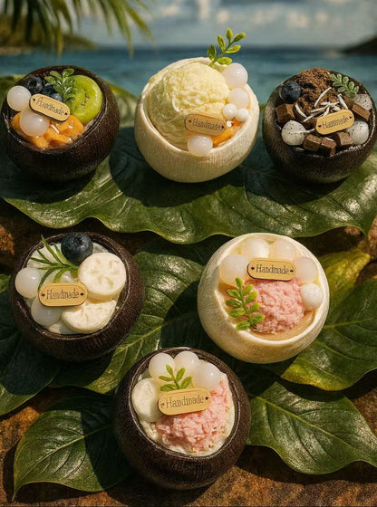 Tropical Coconut Dessert Bowl Series Taba Squishy