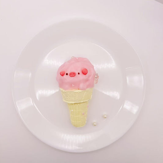 Jumbo Piggy Gelato Taba Squishy-Extra Scoop (2replaceable piggy)