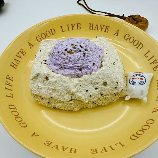 2Layer Taro Toast Taba Squishy