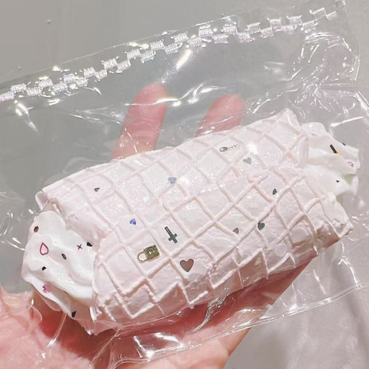 Waffle Icecream Taba Squishy