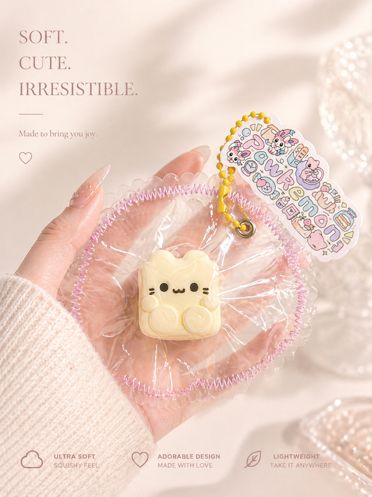Custard Cube Cat Taba Squishy
