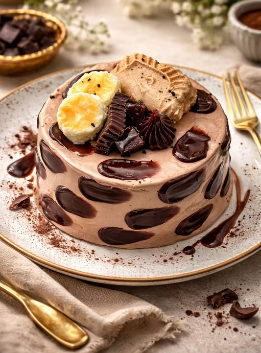 Chocolate Cream Dream Taba Squishy, a handmade chocolate cake squishy with creamy texture and realistic dessert details
