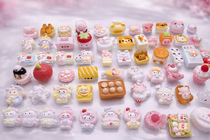 Premium mix of Luxe Mini Taba Squishy designs included in the mystery box, each piece uniquely handmade and collectible