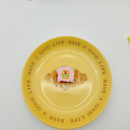 Hand Painted Toast Taba Squishy