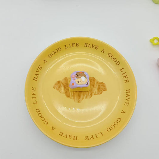 Hand Painted Toast Taba Squishy