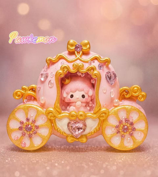 Golden Crystal Carriage Piano Taba Squishy