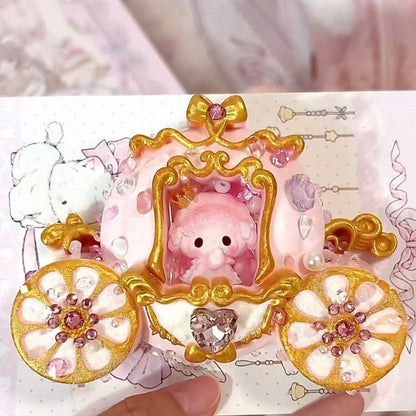 Golden Crystal Carriage Piano Taba Squishy